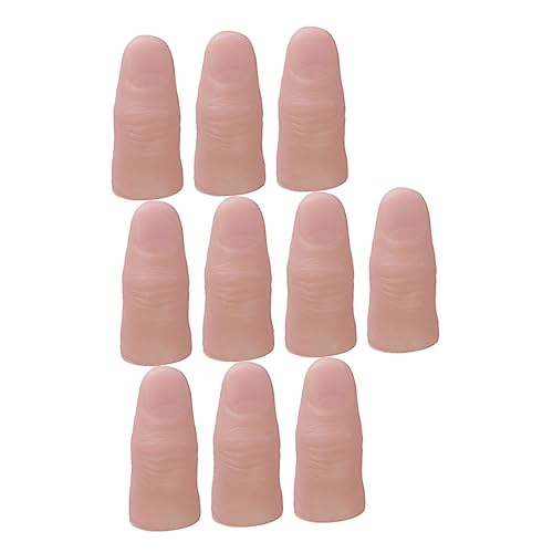 FRCOLOR 20 Stück Teiliges Realistische Übungsfingernägel aus Hochwertigem Material für Zaubertricks Bühnenaufführungen und Partys Wiederverwendbare Finger Requisiten von FRCOLOR