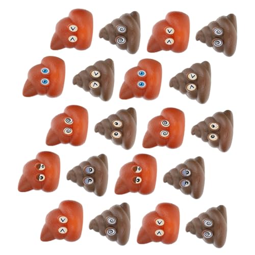 FRCOLOR 20 Stück Teiliges Realistisches Kacka Kreative Streiche Requisiten Witzige Party Deko Lustige Wurfspielzeuge für Halloween und Aprilscherze von FRCOLOR