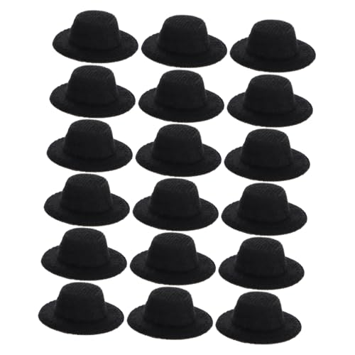 FRCOLOR 20 Stück Teiliges Schwarze Mini Hüte für Puppen Miniatur Formelle Hüte DIY Zubehör für Puppenkleidung und Bastelprojekte als FRCOLOR 20 Stück Teiliges Schwarze Mini Hüte für Puppen Miniatur Formelle Hüte DIY Zubehör für Puppenkleidung und Bastelprojekte als von FRCOLOR
