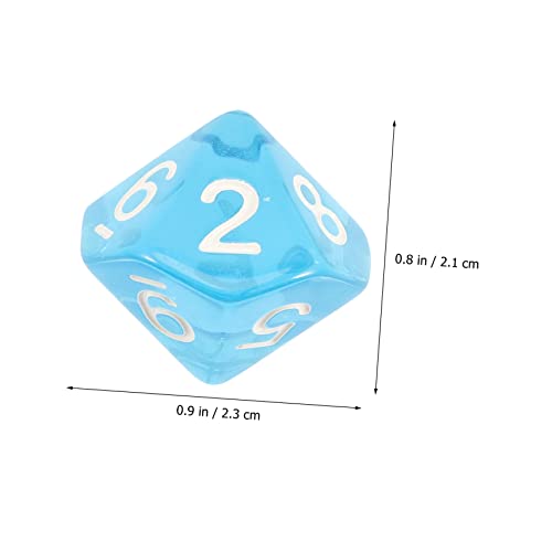 FRCOLOR 20 Stück Teiliges Seitige Transparente Acrylwürfel mit Zahlen Vielseitig für Brettspiele Mathematikspiele und Rollenspiele Glatte Oberfläche Langlebiges Material Pädagogisches von FRCOLOR