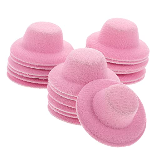 FRCOLOR 20 Stück Teiliges Stoffhüte für Puppen Kleine Bastelmützen Vielseitige Deko Mützen für Puppenhaus als Accessoire zum Ankleiden Fotorequisit und von FRCOLOR