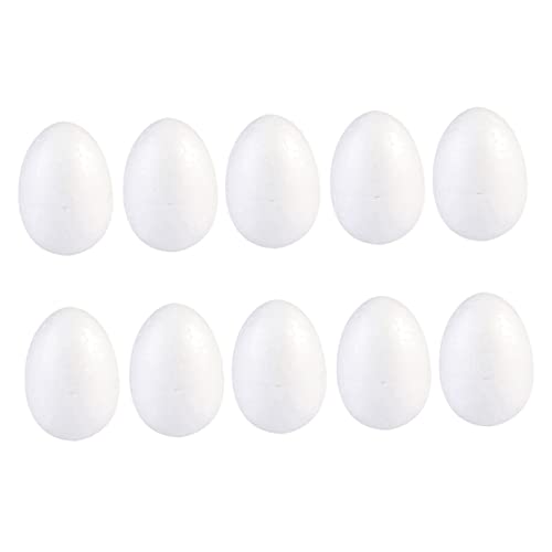 FRCOLOR 20 Stück Teiliges Styroporei zum Bemalen und Basteln Weiße DIY Foam Eier für Osterdekoration Kinderfestival und Kreative Osterprojekte Vielseitige Ostereier Deko für Familienspaß von FRCOLOR