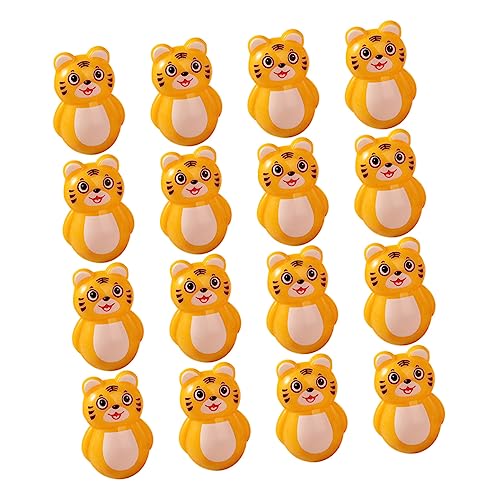 FRCOLOR 20 Stück Teiliges Tiger Wackelspielzeug aus Niedliche Desktop Deko für Kinderzimmer Bunte Tischdekoration Kreative Home Ornaments für Entspannte Atmosphäre und Neujahrsfeier von FRCOLOR
