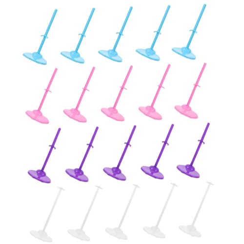 FRCOLOR 20 Stück Teiliges Verstellbares Puppenständer Stabile Doll Support Ständer in Blau und Transparent Einsetzbar für Puppen Figuren und Modelle zur Sicheren Präsentation und FRCOLOR 20 Stück Teiliges Verstellbares Puppenständer Stabile Doll Support Ständer in Blau und Transparent Einsetzbar für Puppen Figuren und Modelle zur Sicheren Präsentation und von FRCOLOR