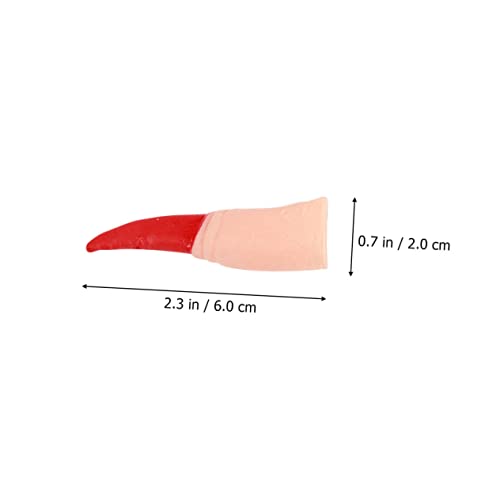 FRCOLOR 20 Stück Teiliges Wiederverwendbare Hexenfingernägel Rot Schwarz Realistische Horror Fake Finger für Halloween Kostüm Party Dekoration und Cosplay Zubehör FRCOLOR 20 Stück Teiliges Wiederverwendbare Hexenfingernägel Rot Schwarz Realistische Horror Fake Finger für Halloween Kostüm Party Dekoration und Cosplay Zubehör von FRCOLOR