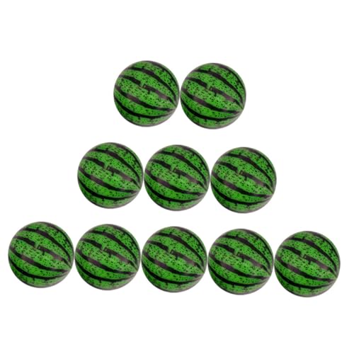 FRCOLOR 20 Stück Teiliges aus Umweltfreundlichem Langlebige Elastische Hüpfbälle Wassermelonen Design für Fördert Hand Fuß Koordination für Indoor Garten und Poolspaß Zufällige Farbe von FRCOLOR