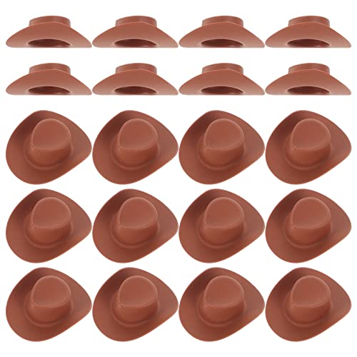 FRCOLOR 20Stücke Miniatur Cowboyhut Kleine Plastikhüte für Puppen Bastelprojekte Dekoration für Kreative Szenen und DIY Projekte FRCOLOR 20Stücke Miniatur Cowboyhut Kleine Plastikhüte für Puppen Bastelprojekte Dekoration für Kreative Szenen und DIY Projekte von FRCOLOR