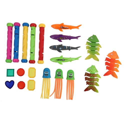 FRCOLOR 21 Stück Teiliges Taucher Schwimmspielzeug UV beständig mit Verschiedenen Unterwasser spielzeugen für Pool und Sommer für Jungen Mädchen FRCOLOR 21 Stück Teiliges Taucher Schwimmspielzeug UV beständig mit Verschiedenen Unterwasser spielzeugen für Pool und Sommer für Jungen Mädchen von FRCOLOR
