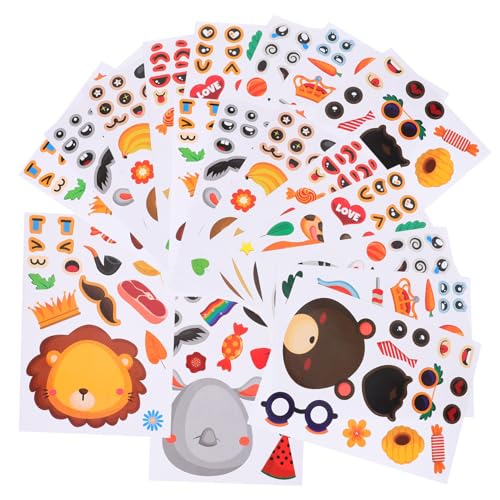 FRCOLOR 24 Blatt Tierische Aufkleber für DIY Belohnungsaufkleber mit Cartoon Tiermotiven für Schule Bastelprojekte und Kreative Dekorationen FRCOLOR 24 Blatt Tierische Aufkleber für DIY Belohnungsaufkleber mit Cartoon Tiermotiven für Schule Bastelprojekte und Kreative Dekorationen von FRCOLOR