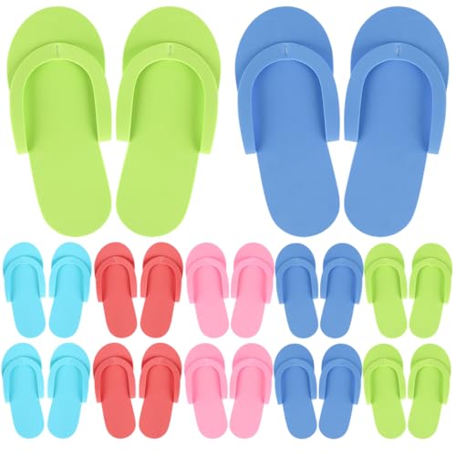FRCOLOR 24 Paare Eva Einweg Pediküre Hausschuhe rutschfeste Gäste Sandalen für Spa Hotel Zuhause und Reisen Leichte Fußbekleidung für Partys und Pediküre Salons Zufällige FRCOLOR 24 Paare Eva Einweg Pediküre Hausschuhe rutschfeste Gäste Sandalen für Spa Hotel Zuhause und Reisen Leichte Fußbekleidung für Partys und Pediküre Salons Zufällige von FRCOLOR