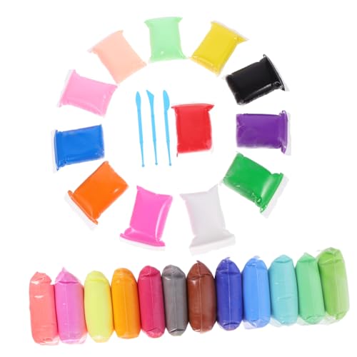 FRCOLOR 24 Packungen Farben Ultraleichter Modelliermasse DIY Bastelset für Lufttrocknende Knetmasse zum Mischen Kreative Handarbeit für Jungen und Mädchen Vielseitig für Figuren FRCOLOR 24 Packungen Farben Ultraleichter Modelliermasse DIY Bastelset für Lufttrocknende Knetmasse zum Mischen Kreative Handarbeit für Jungen und Mädchen Vielseitig für Figuren von FRCOLOR