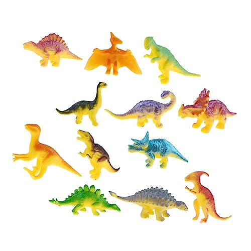 FRCOLOR 24 Stück Dinosaurier Spielzeuge für Langlebige Realistische Dinosaurier Figuren Bunten Designs für Partys Lernspielzeug von FRCOLOR