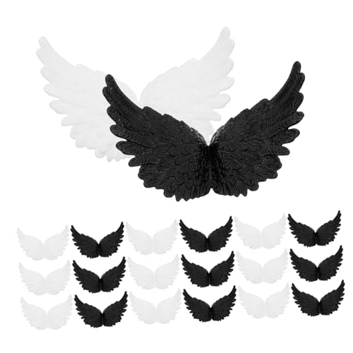 FRCOLOR 24 Stück Engelsflügel Kuchendekoration Engelsflügel basteln dekorative Flügel Engelsflügelverzierungen Flügel aus Kunststoff Flügelapplikationen Patches Plastik FRCOLOR 24 Stück Engelsflügel Kuchendekoration Engelsflügel basteln dekorative Flügel Engelsflügelverzierungen Flügel aus Kunststoff Flügelapplikationen Patches Plastik von FRCOLOR