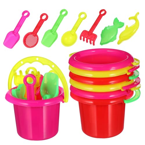 FRCOLOR 24 Stück Mini Sandspielzeug Set für Teiliges Eimer Set mit Bunten Strandkübel Sandkasten für Jungen und Mädchen Langlebig für Strand und Garten FRCOLOR 24 Stück Mini Sandspielzeug Set für Teiliges Eimer Set mit Bunten Strandkübel Sandkasten für Jungen und Mädchen Langlebig für Strand und Garten von FRCOLOR