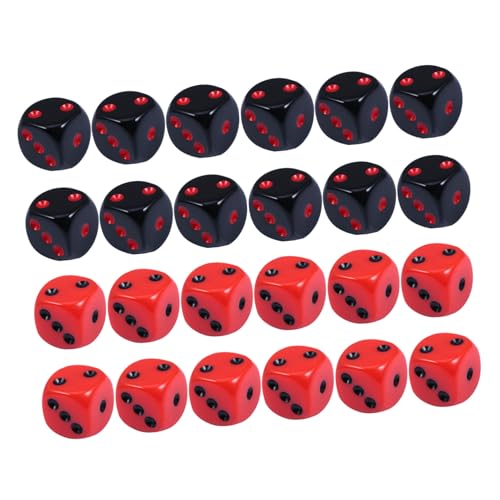 FRCOLOR 24 Stück Teiliges Acryl Würfelspiel Bunte Sechsseitige Spielwürfel Lesbare Zahlen Robust und Tragbar für Party Familienfeier Camping und Ktv Zubehör FRCOLOR 24 Stück Teiliges Acryl Würfelspiel Bunte Sechsseitige Spielwürfel Lesbare Zahlen Robust und Tragbar für Party Familienfeier Camping und Ktv Zubehör von FRCOLOR