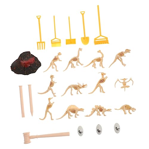 FRCOLOR 24 Stück Teiliges Dinosaurier Skelett Modellset für Lernspielzeug für Archäologie Kreativität und Lernen für Geburtstagsfeiern und Spielzeuggeschenke FRCOLOR 24 Stück Teiliges Dinosaurier Skelett Modellset für Lernspielzeug für Archäologie Kreativität und Lernen für Geburtstagsfeiern und Spielzeuggeschenke von FRCOLOR
