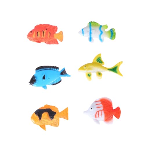 FRCOLOR 24 Stück Teiliges Fischmodelle mit Tropischen Fischen und Goldfischen Realistische Mini Meeresbewohner für Pädagogisches Lernspielzeug für Vorschule und Partygestaltung von FRCOLOR