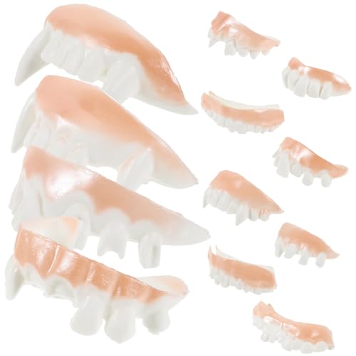 FRCOLOR 24 Stück Teiliges Halloween Kostüm mit Verschiedenen PVC Gebissen Lustige Party Zähne für Horror Makeup Wiederverwendbar für Kostüm und Horrorpartys von FRCOLOR