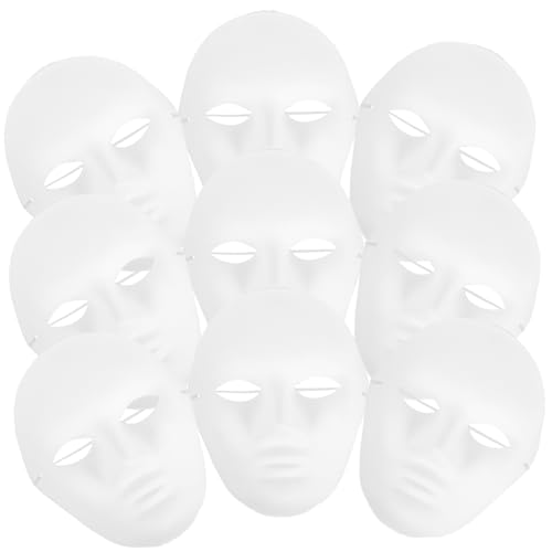 FRCOLOR 24 Stück Teiliges Halloween Weiße Diy Vollgesichts Papiermasken für Männer Atmungsaktive Blanko Masken zum Bemalen für Kostüm Karneval Cosplay und Maskenball FRCOLOR 24 Stück Teiliges Halloween Weiße Diy Vollgesichts Papiermasken für Männer Atmungsaktive Blanko Masken zum Bemalen für Kostüm Karneval Cosplay und Maskenball von FRCOLOR
