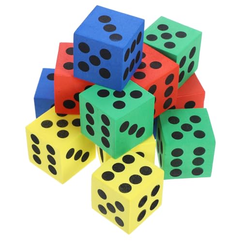 FRCOLOR 24 Stück Teiliges Jumbo Würfelset Spielwürfel aus Schaumstoff Buntes Lernspielzeug für Ab Jahren Pädagogisches Partyspielzeug und für Jungen Mädchen FRCOLOR 24 Stück Teiliges Jumbo Würfelset Spielwürfel aus Schaumstoff Buntes Lernspielzeug für Ab Jahren Pädagogisches Partyspielzeug und für Jungen Mädchen von FRCOLOR