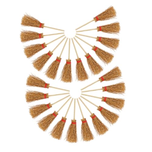 FRCOLOR 24 Stück Teiliges Mini Besen Puppenhaus Zubehör Handgefertigte Strohbesen für DIY Miniaturszenen Dekorative Hexenbesen für Puppenhaus Kreative Miniatur Haushaltsrequisiten für FRCOLOR 24 Stück Teiliges Mini Besen Puppenhaus Zubehör Handgefertigte Strohbesen für DIY Miniaturszenen Dekorative Hexenbesen für Puppenhaus Kreative Miniatur Haushaltsrequisiten für von FRCOLOR