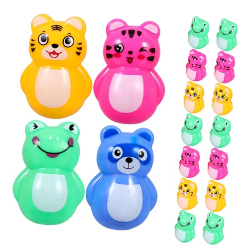 FRCOLOR 24 Stück Teiliges Mini Stehauf Tierfiguren für Montessori Holzspielzeug Dekorative Tumbler Skulpturen für Wohn und Schreibtisch Deko Charmante Hand Auge Koordination FRCOLOR 24 Stück Teiliges Mini Stehauf Tierfiguren für Montessori Holzspielzeug Dekorative Tumbler Skulpturen für Wohn und Schreibtisch Deko Charmante Hand Auge Koordination von FRCOLOR