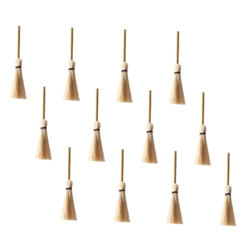 FRCOLOR 24 Stück Teiliges Miniatur Besen Modell aus Handgefertigte Mini Haus Dekoration Elegantes Mikro Landschaftsbesen Ornament für Puppenhaus Bar Hochzeit und Party von FRCOLOR