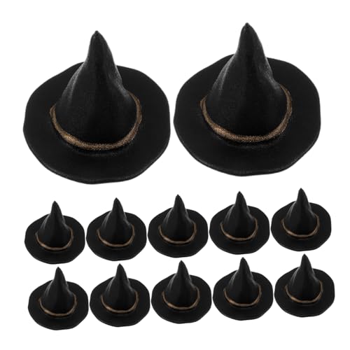 FRCOLOR 24 Stück Teiliges Miniatur Hexenhüte Kleine Schwarze Partyhüte für DIY Bastelprojekte Puppenhaus Dekoration Flaschenverzierung und Halloween FRCOLOR 24 Stück Teiliges Miniatur Hexenhüte Kleine Schwarze Partyhüte für DIY Bastelprojekte Puppenhaus Dekoration Flaschenverzierung und Halloween von FRCOLOR