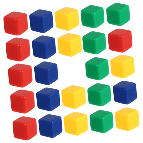 FRCOLOR 24 Stück Teiliges Quadratische Ecken Würfel aus Acryl Glatte Oberfläche Farben Pädagogische Zählwürfel für Praktisches Lernspielzeug zum Zählen und Sortieren FRCOLOR 24 Stück Teiliges Quadratische Ecken Würfel aus Acryl Glatte Oberfläche Farben Pädagogische Zählwürfel für Praktisches Lernspielzeug zum Zählen und Sortieren von FRCOLOR