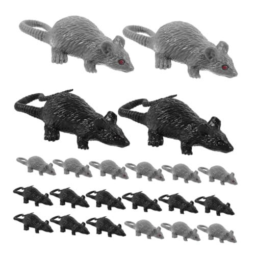 FRCOLOR 24 Stück Teiliges Realistische Halloween Ratten aus Täuschend Echte Mäuse Figuren Langlebige und Tragbare Deko für Partystreiche und Gruselige Halloween Dekorationen FRCOLOR 24 Stück Teiliges Realistische Halloween Ratten aus Täuschend Echte Mäuse Figuren Langlebige und Tragbare Deko für Partystreiche und Gruselige Halloween Dekorationen von FRCOLOR