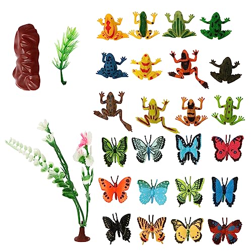 FRCOLOR 24 Stück Teiliges Realistische Tiermodelle aus Detailgetreue Nachbildung für Pädagogisches und Dekorative Desktop Figuren Geeignet für Lernspiele und Sammler von FRCOLOR