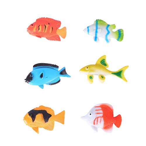 FRCOLOR 24 Stück Teiliges Set Meereslebewesen Modelle Tropische Fische Goldfische für Vorschulkinder Lernspielzeug für Kognitive Entwicklung und Rollenspiele von FRCOLOR