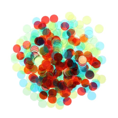 FRCOLOR 240 Stück Bunte Lernchips Transparente Spielmarken für Bingo Zählen und Lernspiele Wiederverwendbare Kunststoffscheiben für Erwachsene Zufällige Farbe Zufällige Farbe FRCOLOR 240 Stück Bunte Lernchips Transparente Spielmarken für Bingo Zählen und Lernspiele Wiederverwendbare Kunststoffscheiben für Erwachsene Zufällige Farbe Zufällige Farbe von FRCOLOR