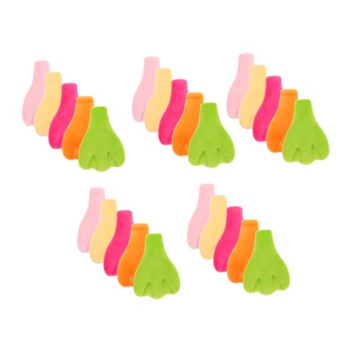 FRCOLOR 25 Stück Teiliges DIY Plüsch Entenpfoten Weiches Material für Kuscheltiere Farben Je Bastelzubehör für Selbstgemachte Stofftiere und Kreative Handarbeiten von FRCOLOR
