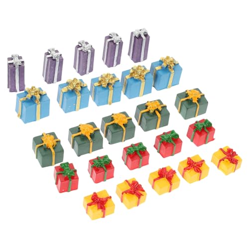 FRCOLOR 25 Stück Teiliges Mini Geschenkbox aus Leichtem Harz Bunte Miniatur Geschenkboxen für Puppenhaus Deko Weihnachtsdeko Tisch Sichere DIY Mikro-Landschaft Schlüsselanhänger Zubehör FRCOLOR 25 Stück Teiliges Mini Geschenkbox aus Leichtem Harz Bunte Miniatur Geschenkboxen für Puppenhaus Deko Weihnachtsdeko Tisch Sichere DIY Mikro-Landschaft Schlüsselanhänger Zubehör von FRCOLOR