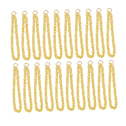 FRCOLOR 25 Stück Teiliges Mini Goldkettchen Dekorative Puppen Halsketten aus Hochwertigem Material Accessoires für Kinderspiel und Puppenkleidung Langlebig und Farbecht FRCOLOR 25 Stück Teiliges Mini Goldkettchen Dekorative Puppen Halsketten aus Hochwertigem Material Accessoires für Kinderspiel und Puppenkleidung Langlebig und Farbecht von FRCOLOR