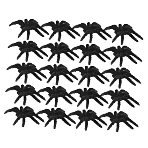 FRCOLOR 25stücke Plastikspinnen Schwarz Haarig Für Halloween-feierlichkeiten Realistische Vogelspinnen Als Halloween-zubehör Und Partydekoration Für Innendekorationen Und FRCOLOR 25stücke Plastikspinnen Schwarz Haarig Für Halloween-feierlichkeiten Realistische Vogelspinnen Als Halloween-zubehör Und Partydekoration Für Innendekorationen Und von FRCOLOR