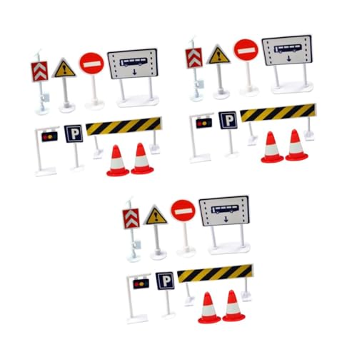 FRCOLOR 27 Stück Teiliges Verkehrszeichen Spielset für Pädagogisches Straßenverkehrszeichen mit Straßen und Parkplatzmodellen Robust für und Spielzwecke Fördert Verkehrssicherheit und FRCOLOR 27 Stück Teiliges Verkehrszeichen Spielset für Pädagogisches Straßenverkehrszeichen mit Straßen und Parkplatzmodellen Robust für und Spielzwecke Fördert Verkehrssicherheit und von FRCOLOR