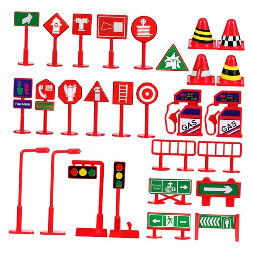 FRCOLOR 28 Stück Mini Verkehrszeichen Set Teile Pädagogisches für Frühe Bildung und Verkehrssicherheit Kompakte und Robuste Straßenzeichen für Drinnen und Draußen FRCOLOR 28 Stück Mini Verkehrszeichen Set Teile Pädagogisches für Frühe Bildung und Verkehrssicherheit Kompakte und Robuste Straßenzeichen für Drinnen und Draußen von FRCOLOR