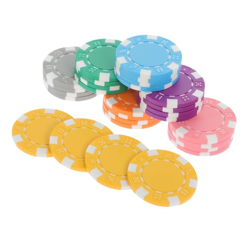 FRCOLOR 28 Stück Poker Chips Spielchips für Poker und Spiele Leicht Tragbar und Langlebig für Glücksspiel und Spielerlebnis von FRCOLOR