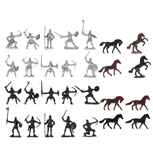 FRCOLOR 28 Stück Teiliges Soldatenspielset aus Kunststoff Mittelalterliche Figuren mit Soldaten und Rittern für Interaktive Spielzeuge zur des Wissens Kreativität FRCOLOR 28 Stück Teiliges Soldatenspielset aus Kunststoff Mittelalterliche Figuren mit Soldaten und Rittern für Interaktive Spielzeuge zur des Wissens Kreativität von FRCOLOR