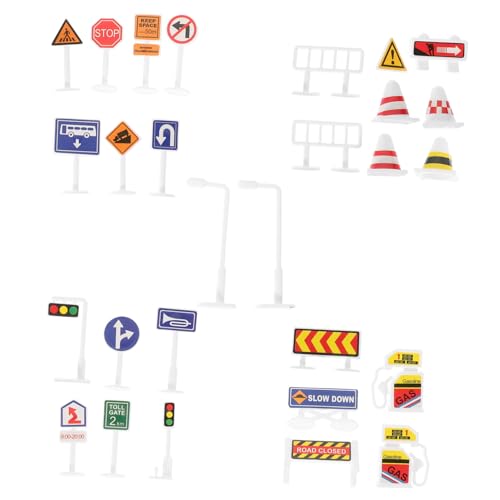 FRCOLOR 28 Stück Teiliges Verkehrszeichen Set für Realistische Straßenverkehrszeichen Lernen Lernspielzeug für Verkehrserziehung und Kreative Rollenspiele FRCOLOR 28 Stück Teiliges Verkehrszeichen Set für Realistische Straßenverkehrszeichen Lernen Lernspielzeug für Verkehrserziehung und Kreative Rollenspiele von FRCOLOR