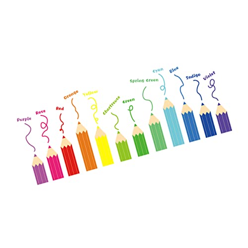 FRCOLOR 2Blätter Wandtattoo Kinderzimmer Bögen mit Bunten Bleistiftmotiven Selbstklebende Wandsticker für Mädchenzimmer Dekorative Wanddekoration für Spielzimmer Material Langlebig FRCOLOR 2Blätter Wandtattoo Kinderzimmer Bögen mit Bunten Bleistiftmotiven Selbstklebende Wandsticker für Mädchenzimmer Dekorative Wanddekoration für Spielzimmer Material Langlebig von FRCOLOR