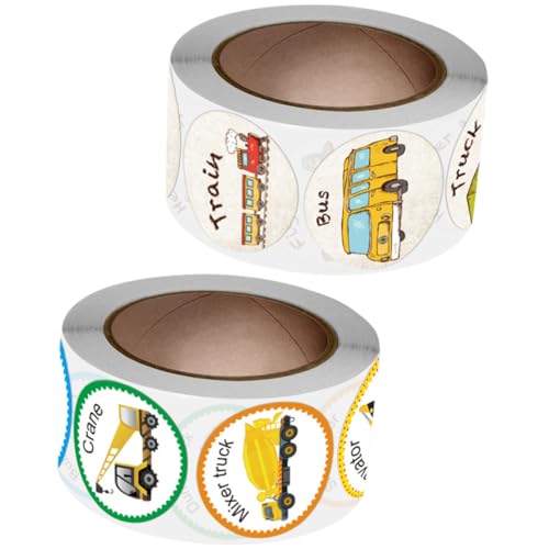FRCOLOR 2Rollen Fahrzeug Aufkleber für Belohnende Aufkleber mit Fahrzeugmotiven für Klassenzimmer Partys und Kreative Projekte Abnehmbar und Langlebig FRCOLOR 2Rollen Fahrzeug Aufkleber für Belohnende Aufkleber mit Fahrzeugmotiven für Klassenzimmer Partys und Kreative Projekte Abnehmbar und Langlebig von FRCOLOR