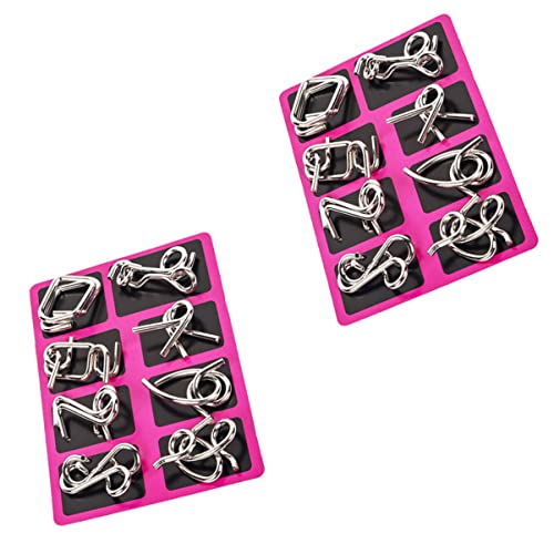 FRCOLOR 2Sätze Draht Puzzle Denkspiel Ring Trick für Teiliges Set für Kreatives und Iq Verbesserung für Freunde und Familie FRCOLOR 2Sätze Draht Puzzle Denkspiel Ring Trick für Teiliges Set für Kreatives und Iq Verbesserung für Freunde und Familie von FRCOLOR