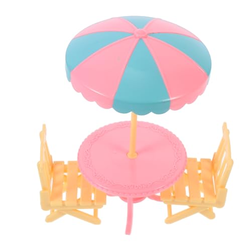 FRCOLOR 2 Satz Kleiner Strandeinrichtung Spielzeug für Puppenhaus mit Sonnenschirm und Strandstuhl Modell für Kreative Deko und Rollenspiel FRCOLOR 2 Satz Kleiner Strandeinrichtung Spielzeug für Puppenhaus mit Sonnenschirm und Strandstuhl Modell für Kreative Deko und Rollenspiel von FRCOLOR