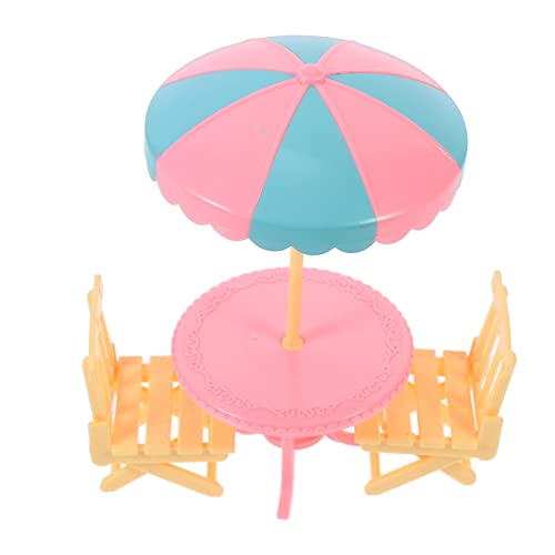 FRCOLOR 2Sätze Miniatur Strandstuhl mit Puppendekoration für Dollhouse Teiliges aus Langlebigem Schadensfreiem Material für Kreative von FRCOLOR