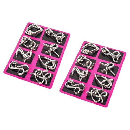FRCOLOR 2Sätze Premium Iq Rätselspiel Interlock Metalldraht Puzzle für Erwachsene für Konzentration und Denktraining für Reisen und Partys FRCOLOR 2Sätze Premium Iq Rätselspiel Interlock Metalldraht Puzzle für Erwachsene für Konzentration und Denktraining für Reisen und Partys von FRCOLOR