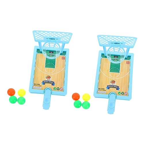 FRCOLOR Basketball Spielzeug für Kinder 2 Stück Desktop Basketballspiel Pädagogisches Spielzeug für Jungen und Mädchen Handwerkliches Design für Drinnen und Draußen von FRCOLOR
