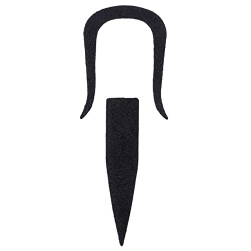 FRCOLOR 2Stücke Falscher Selbstklebender Schnurrbart Für Halloween Kostümparty Lustige Maskerade Fotodekoration Für Erwachsene von FRCOLOR